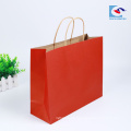 Promotion custom wholesale red color gift packaging bags